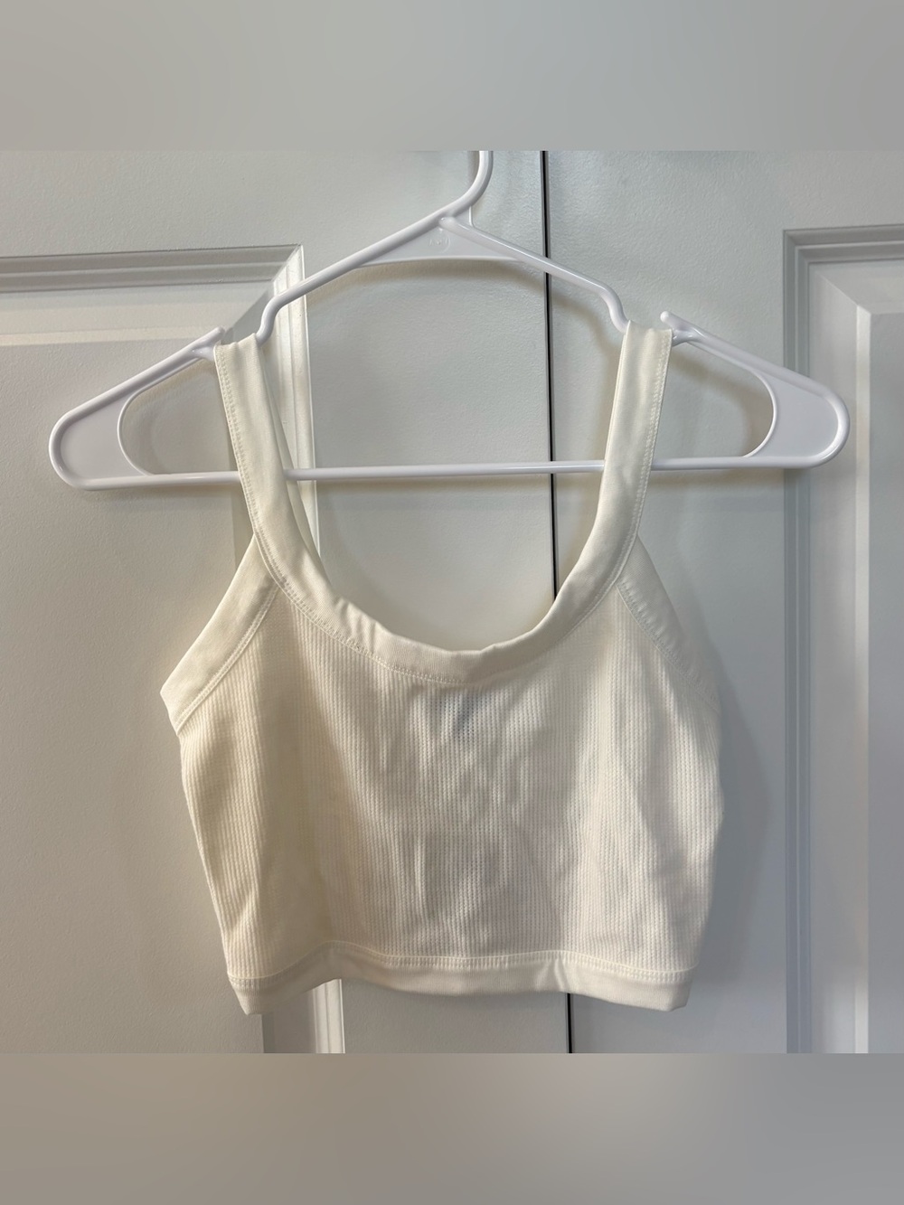 Express Waffle Cropped Tank